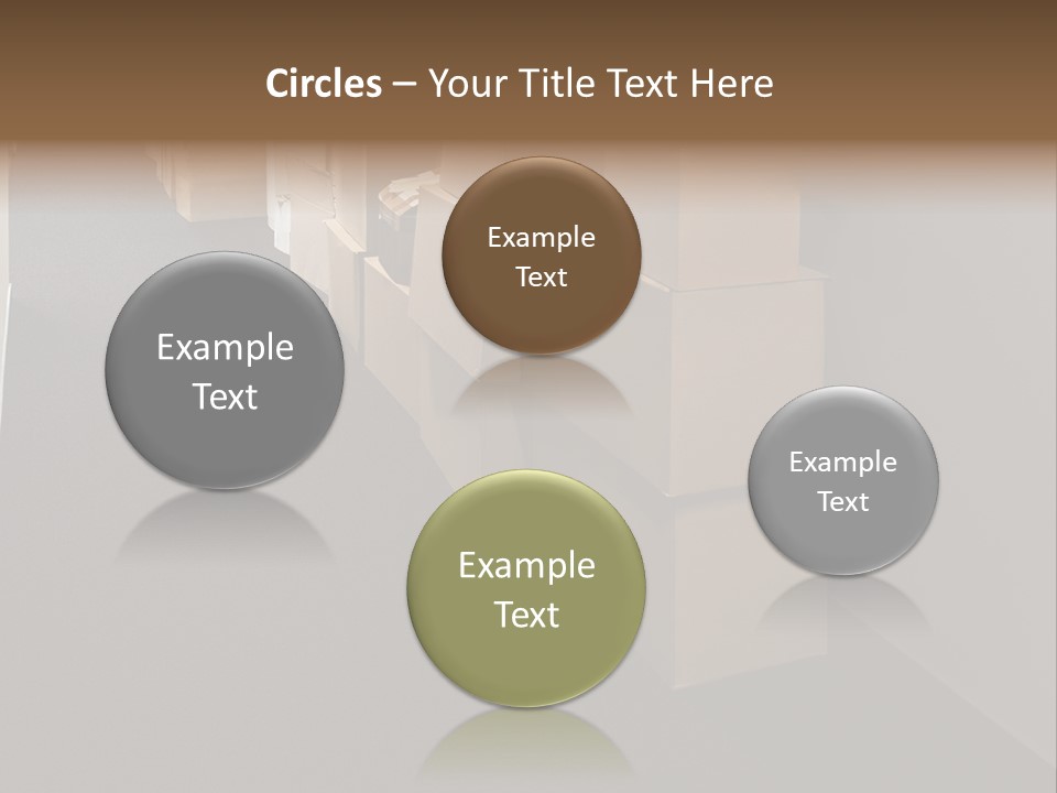 Business Inside Cardboard PowerPoint Template