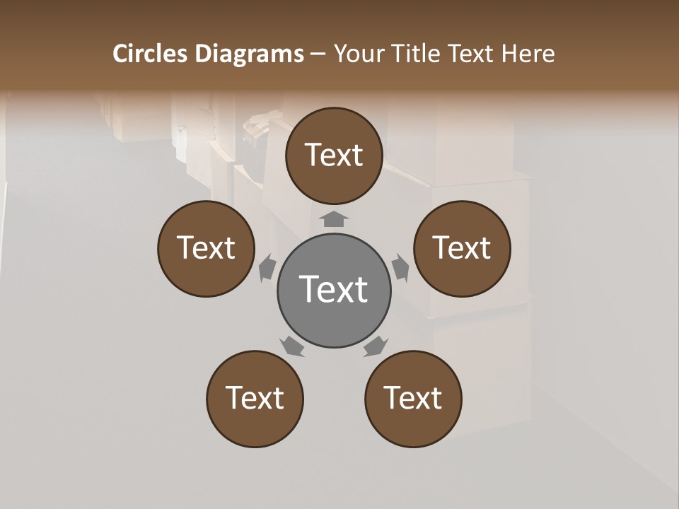 Business Inside Cardboard PowerPoint Template