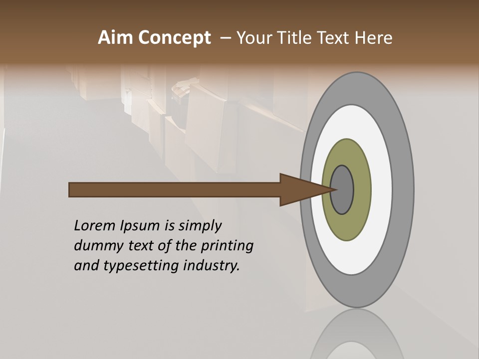 Business Inside Cardboard PowerPoint Template