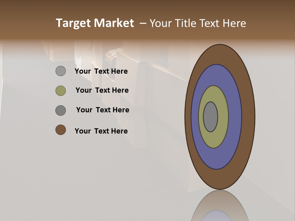 Business Inside Cardboard PowerPoint Template