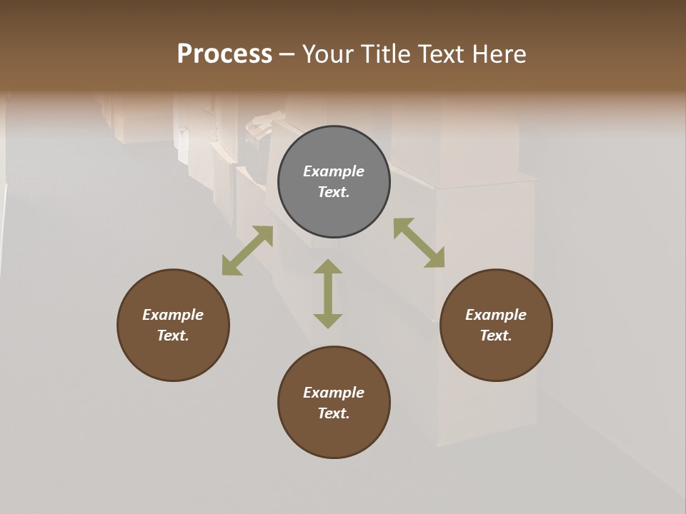 Business Inside Cardboard PowerPoint Template