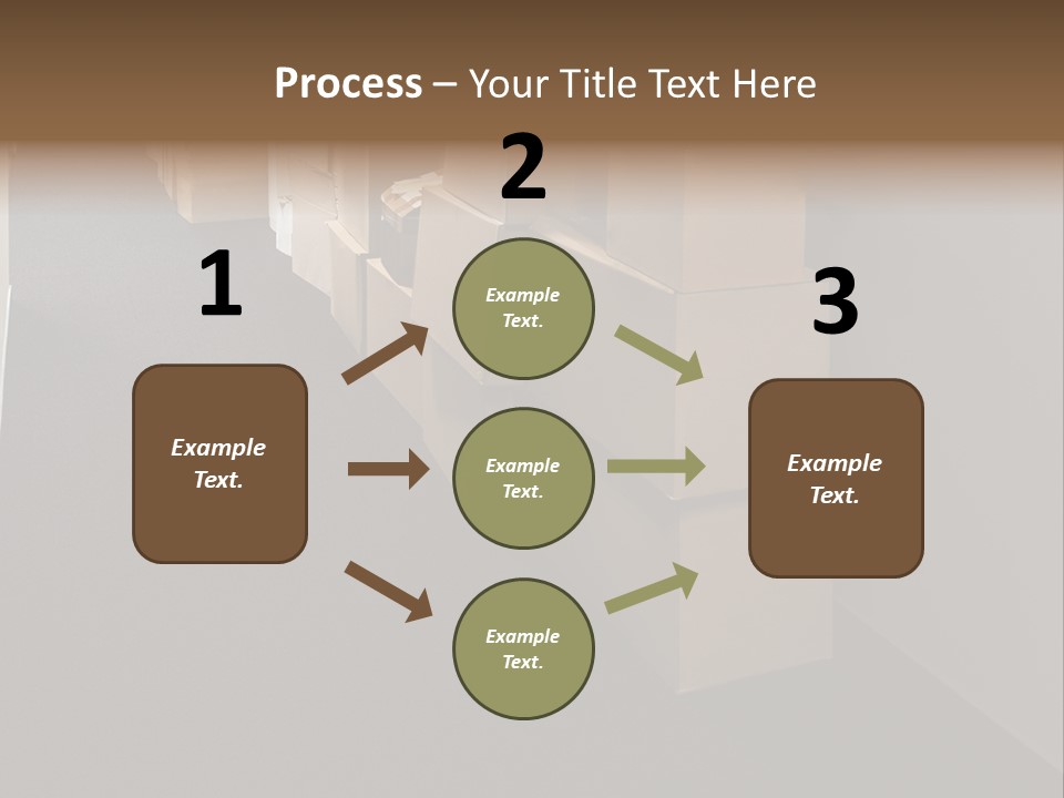 Business Inside Cardboard PowerPoint Template