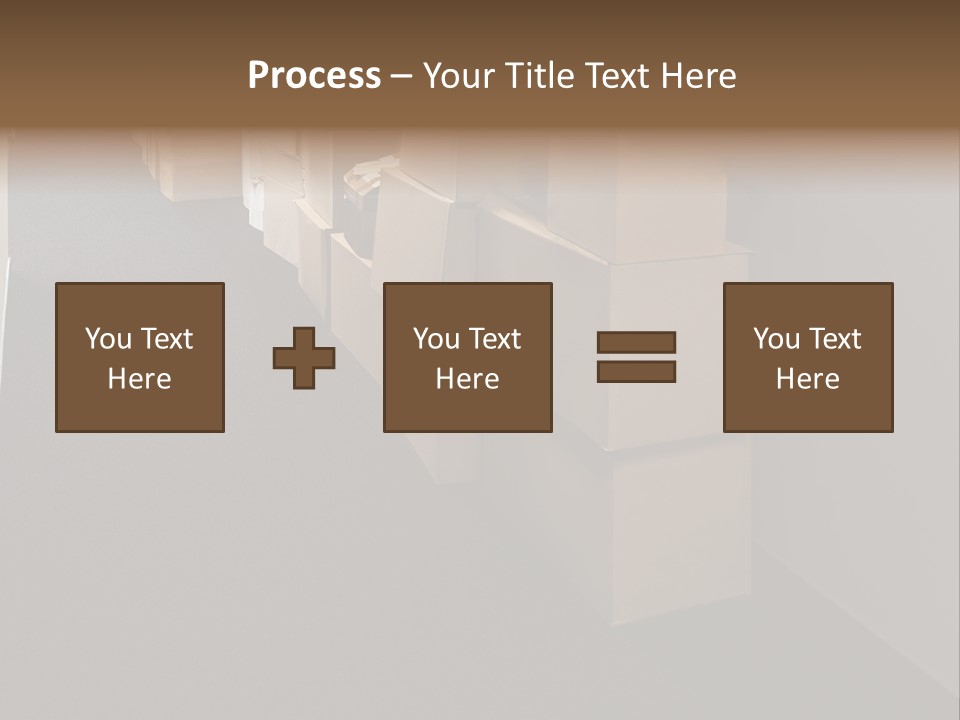 Business Inside Cardboard PowerPoint Template