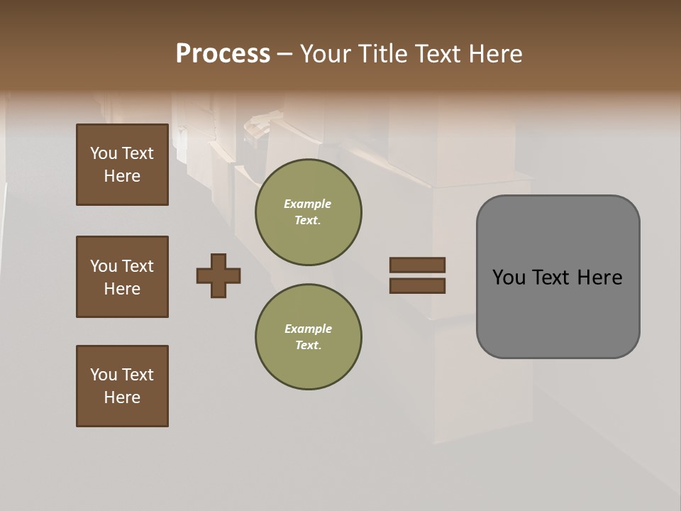 Business Inside Cardboard PowerPoint Template