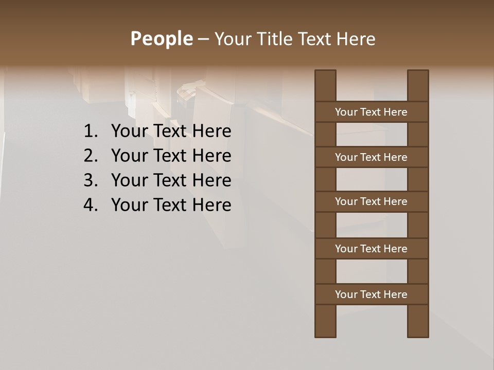 Business Inside Cardboard PowerPoint Template