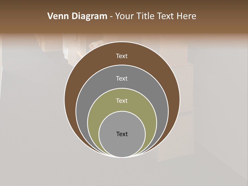 Business Inside Cardboard PowerPoint Template