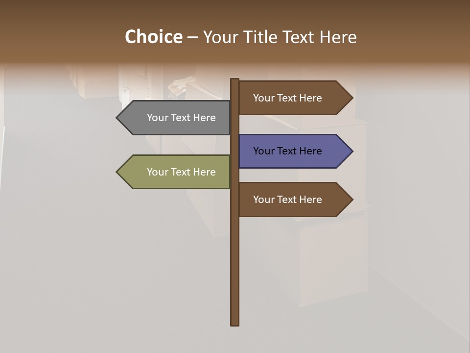 Business Inside Cardboard PowerPoint Template