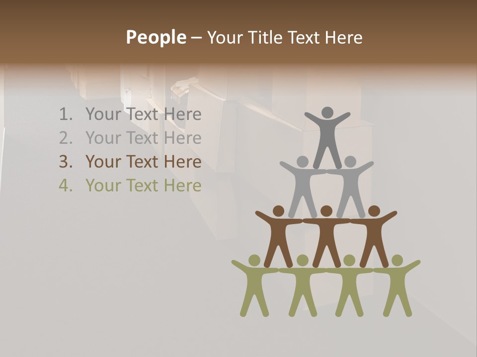 Business Inside Cardboard PowerPoint Template