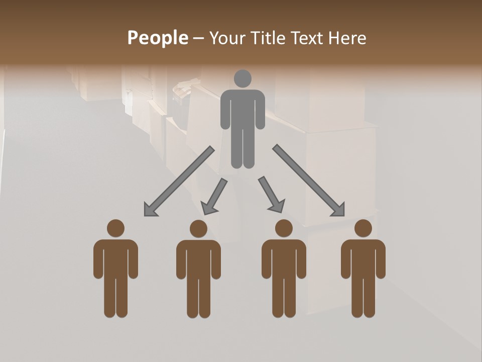 Business Inside Cardboard PowerPoint Template