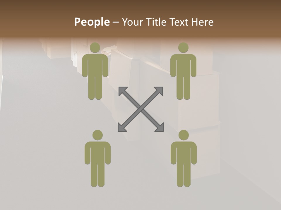 Business Inside Cardboard PowerPoint Template