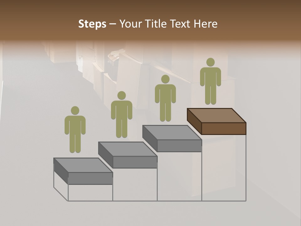 Business Inside Cardboard PowerPoint Template