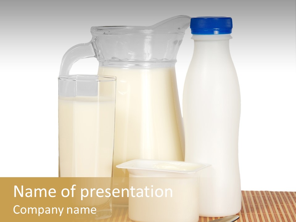 Lactose Isolated Full PowerPoint Template