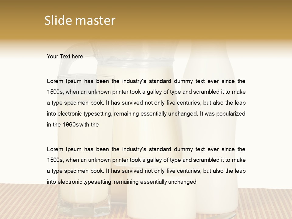 Lactose Isolated Full PowerPoint Template