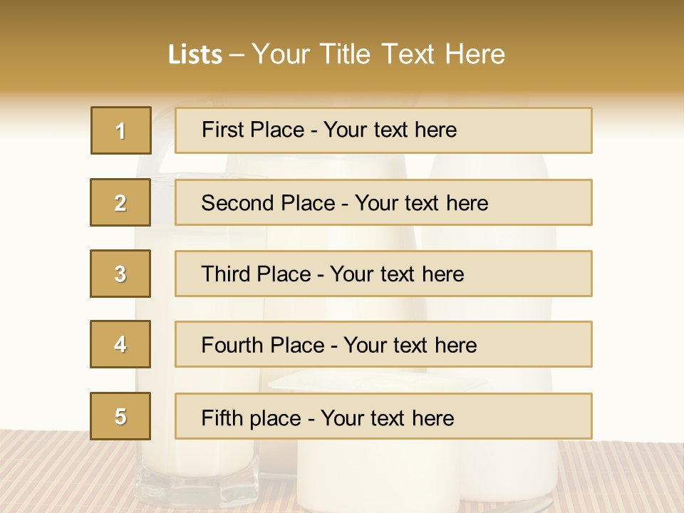 Lactose Isolated Full PowerPoint Template