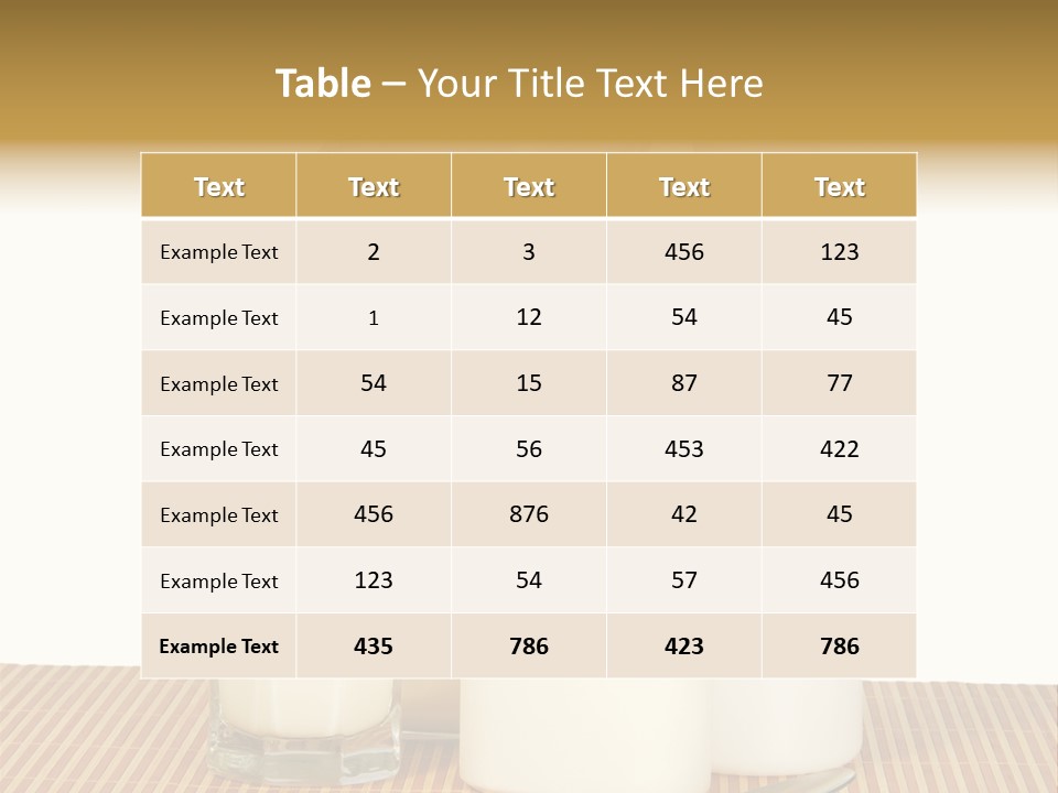 Lactose Isolated Full PowerPoint Template