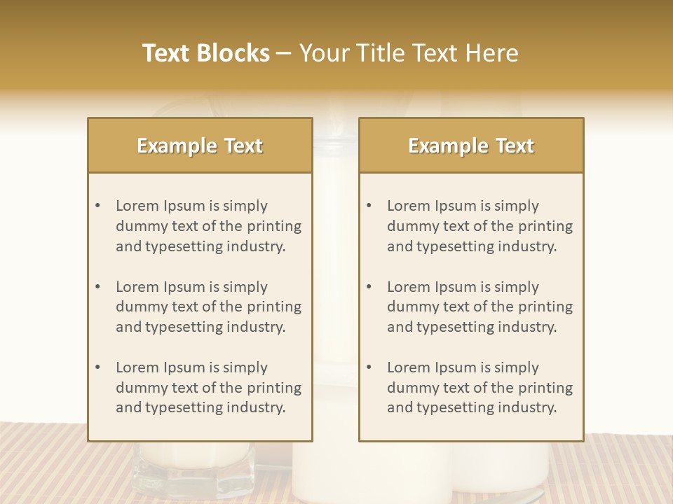 Lactose Isolated Full PowerPoint Template