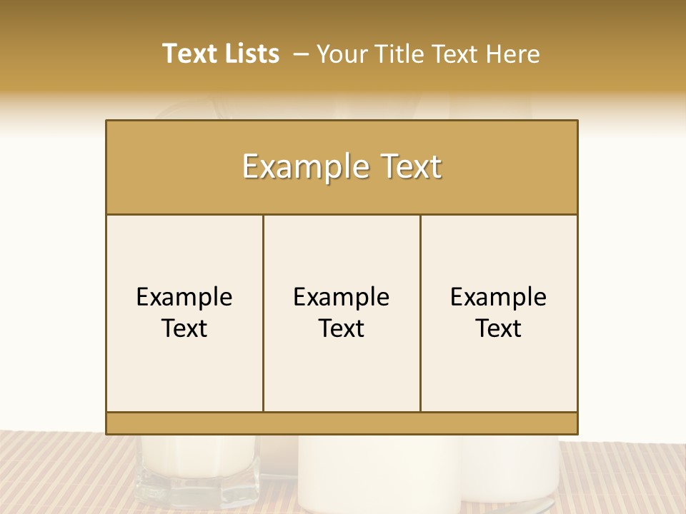 Lactose Isolated Full PowerPoint Template