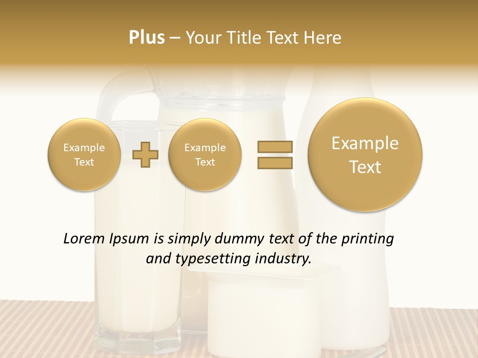 Lactose Isolated Full PowerPoint Template