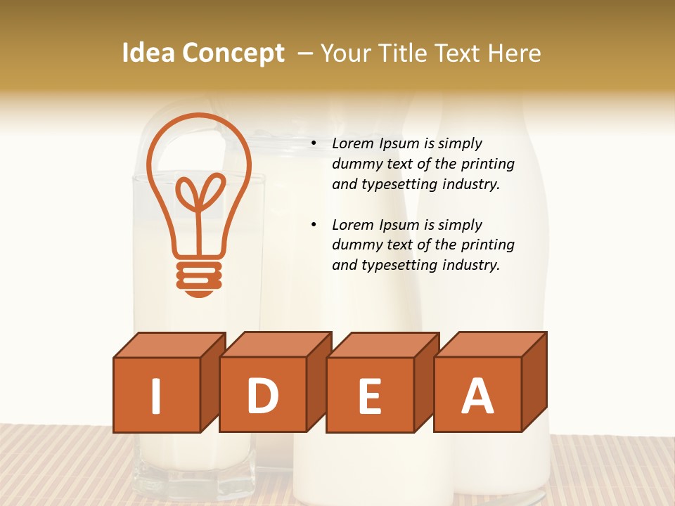 Lactose Isolated Full PowerPoint Template