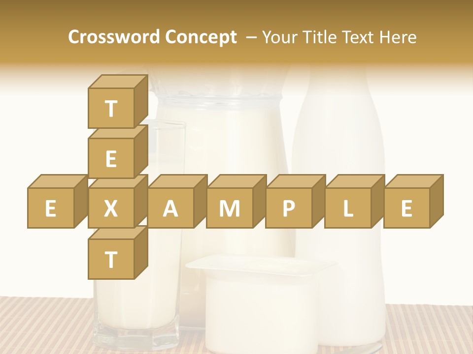 Lactose Isolated Full PowerPoint Template