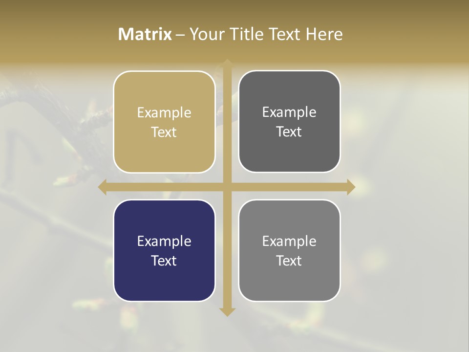 Sapling Garden Small PowerPoint Template