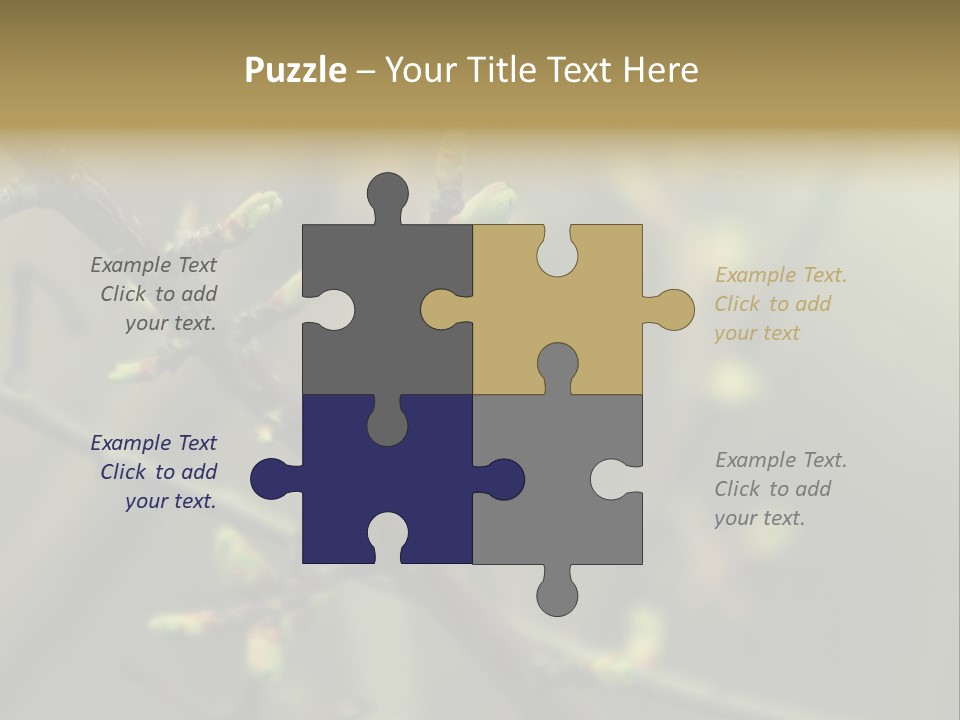 Sapling Garden Small PowerPoint Template