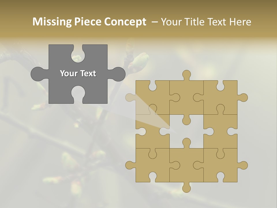 Sapling Garden Small PowerPoint Template