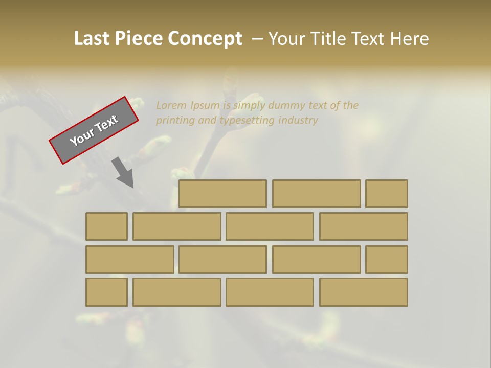 Sapling Garden Small PowerPoint Template