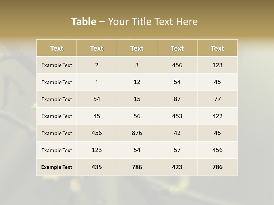 Sapling Garden Small PowerPoint Template