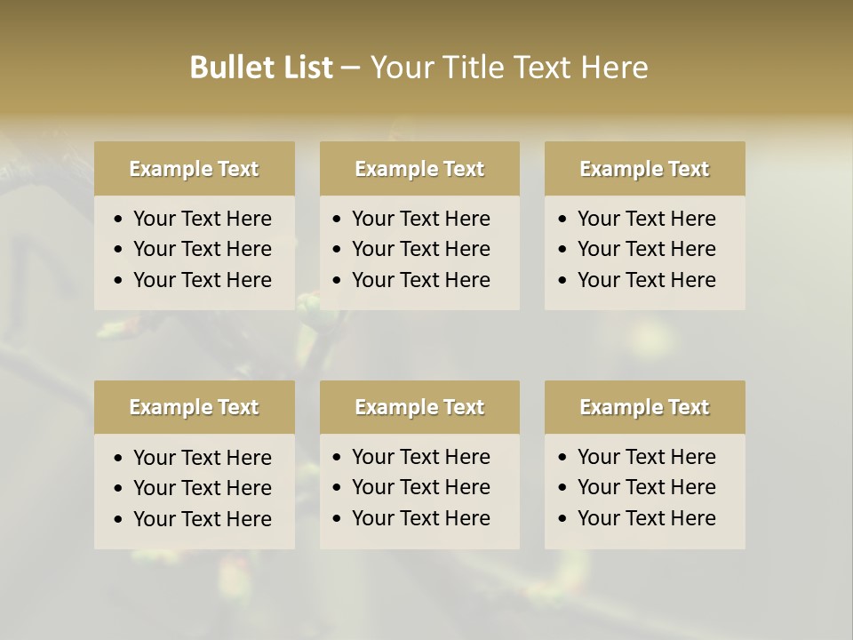 Sapling Garden Small PowerPoint Template