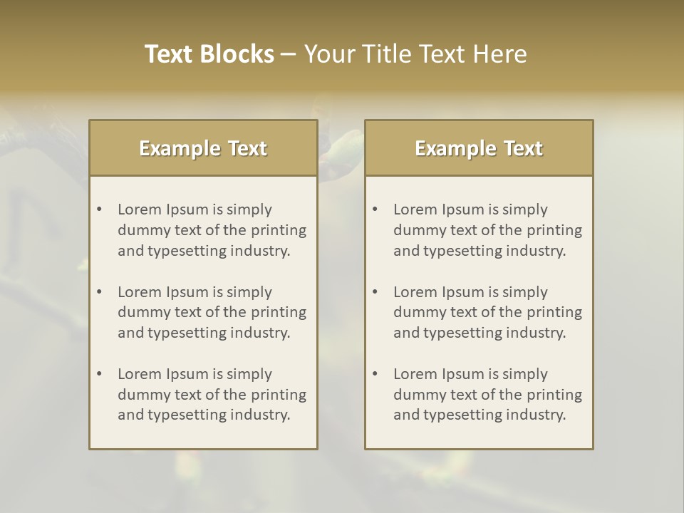 Sapling Garden Small PowerPoint Template