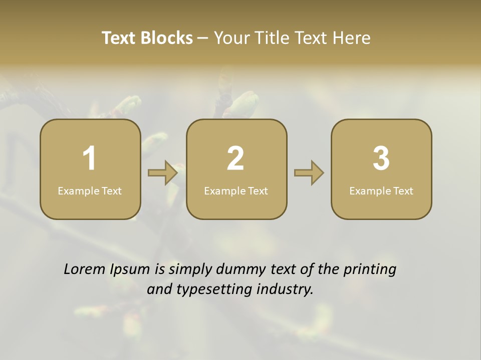 Sapling Garden Small PowerPoint Template