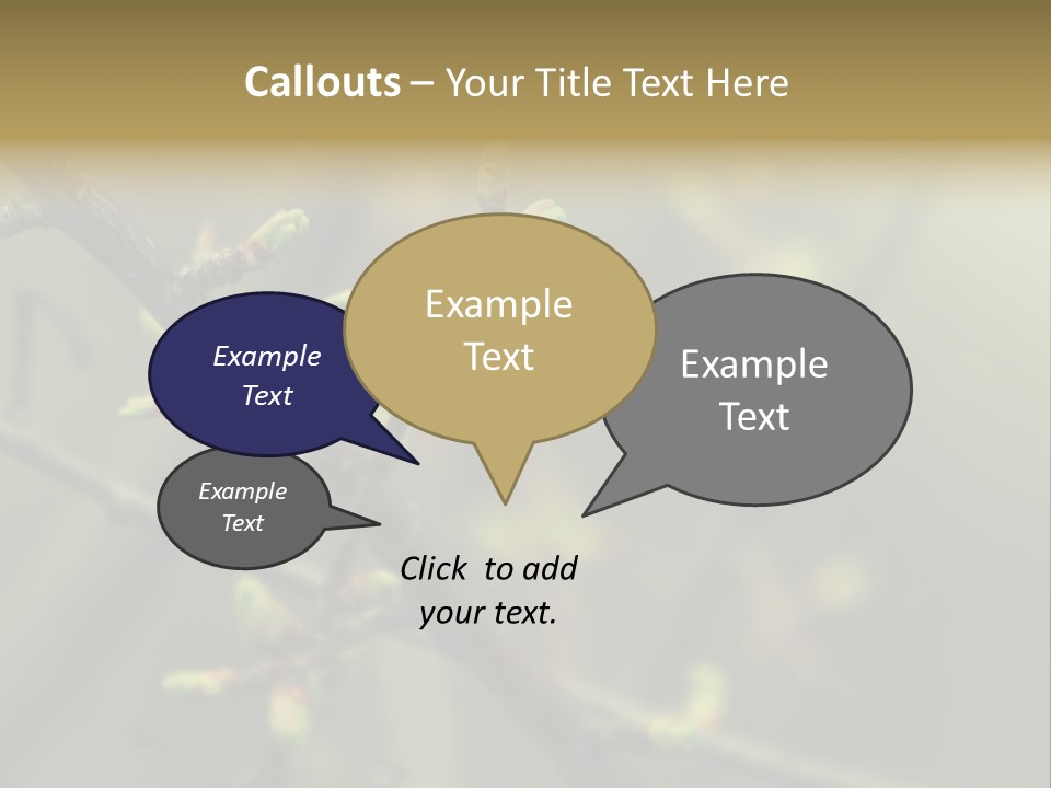 Sapling Garden Small PowerPoint Template