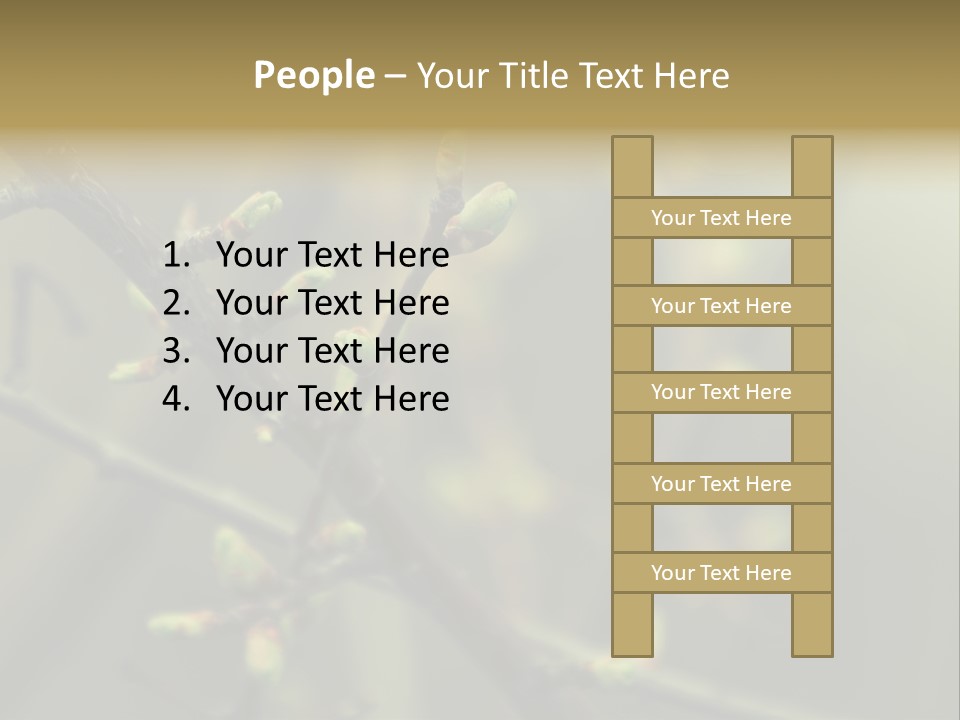 Sapling Garden Small PowerPoint Template