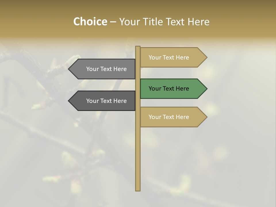 Sapling Garden Small PowerPoint Template