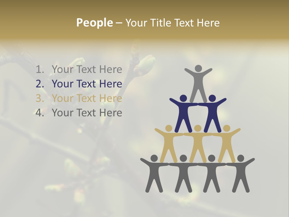 Sapling Garden Small PowerPoint Template