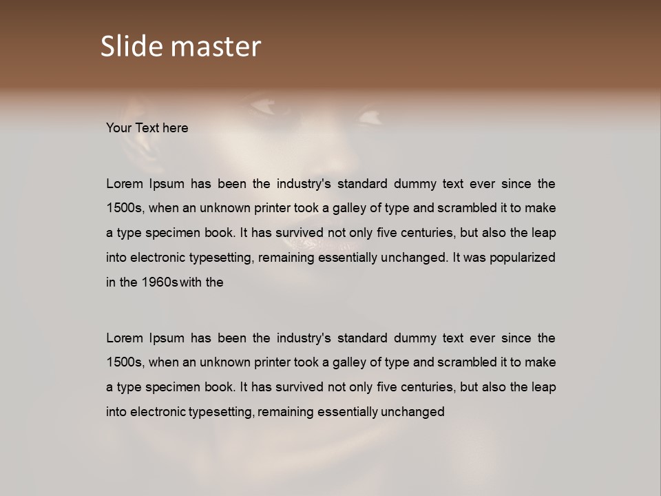 Front View Dark Photography PowerPoint Template