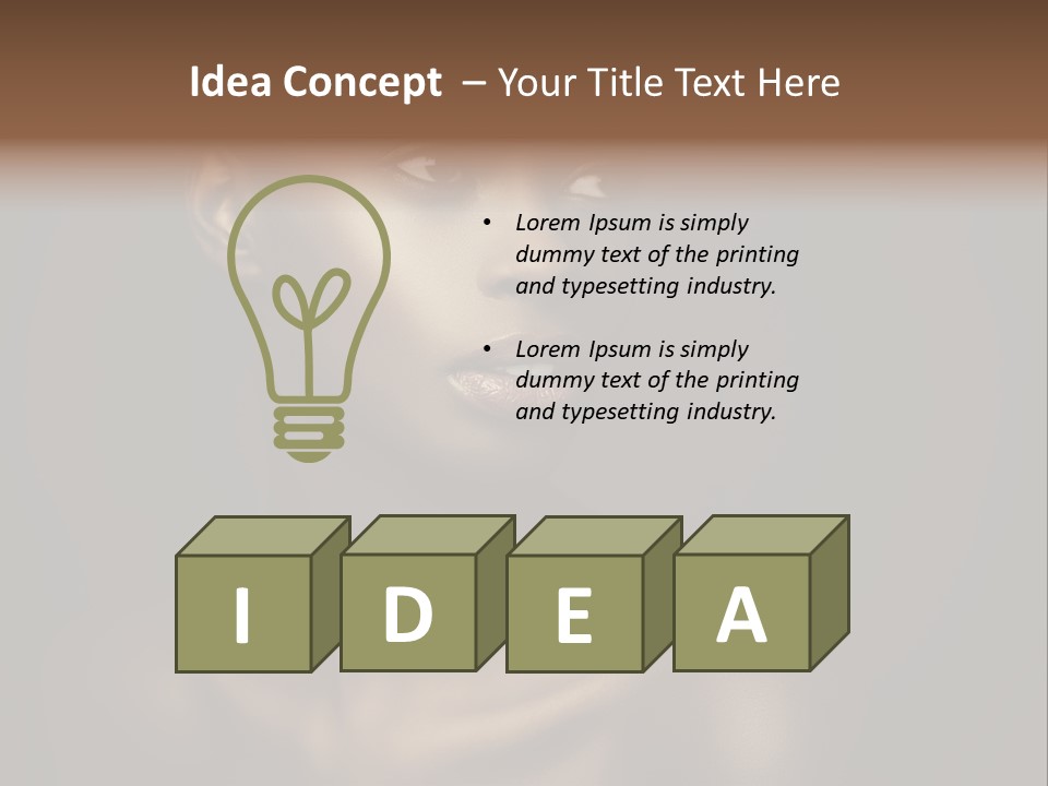 Front View Dark Photography PowerPoint Template