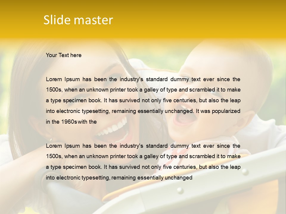 Baby Portrait Natural PowerPoint Template