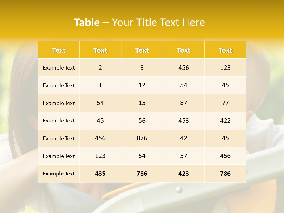 Baby Portrait Natural PowerPoint Template