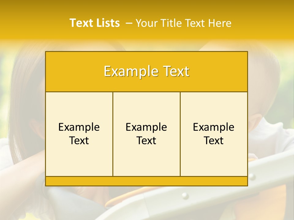 Baby Portrait Natural PowerPoint Template