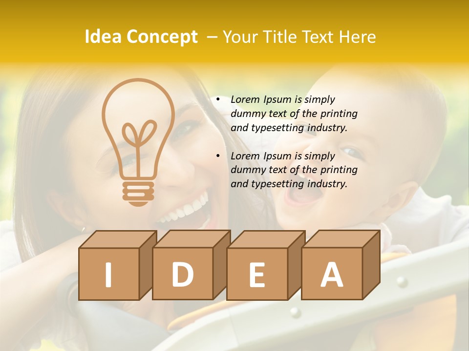 Baby Portrait Natural PowerPoint Template