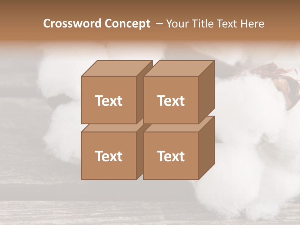 White Raw Twig PowerPoint Template