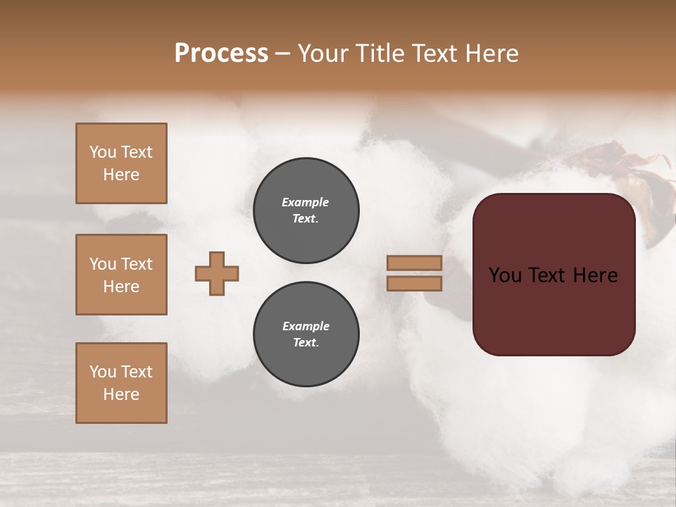 White Raw Twig PowerPoint Template