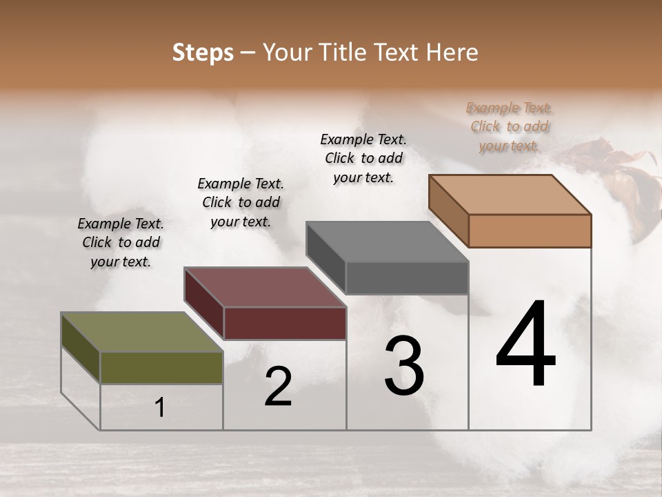 White Raw Twig PowerPoint Template