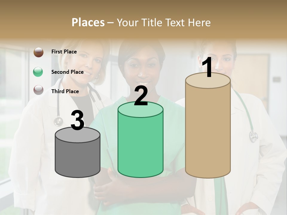 Happy Caucasian Doctor PowerPoint Template