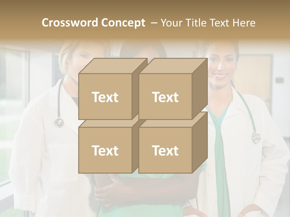 Happy Caucasian Doctor PowerPoint Template