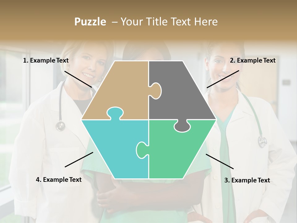 Happy Caucasian Doctor PowerPoint Template