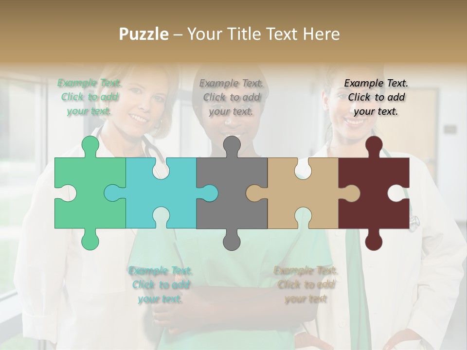 Happy Caucasian Doctor PowerPoint Template