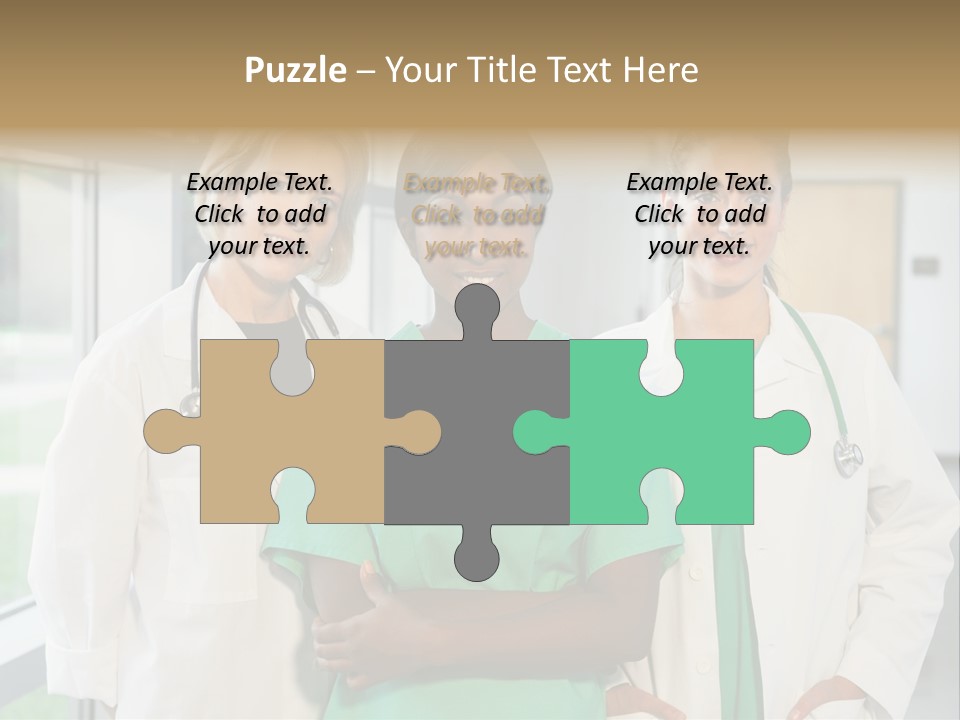 Happy Caucasian Doctor PowerPoint Template